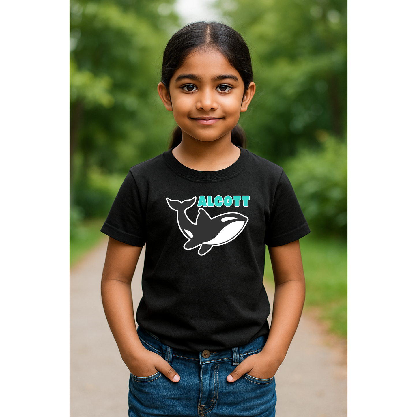 Orca Mascot Short Sleeve Shirt