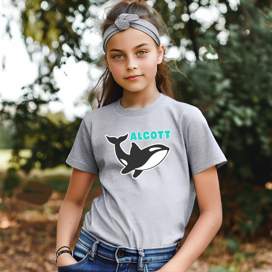 Orca Mascot Short Sleeve Shirt