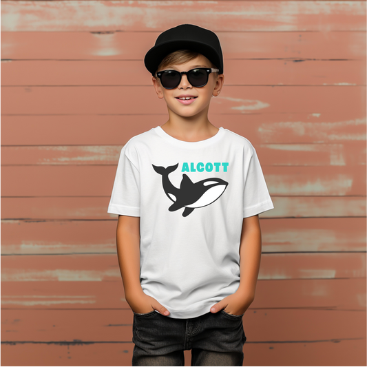 Orca Mascot Short Sleeve Shirt