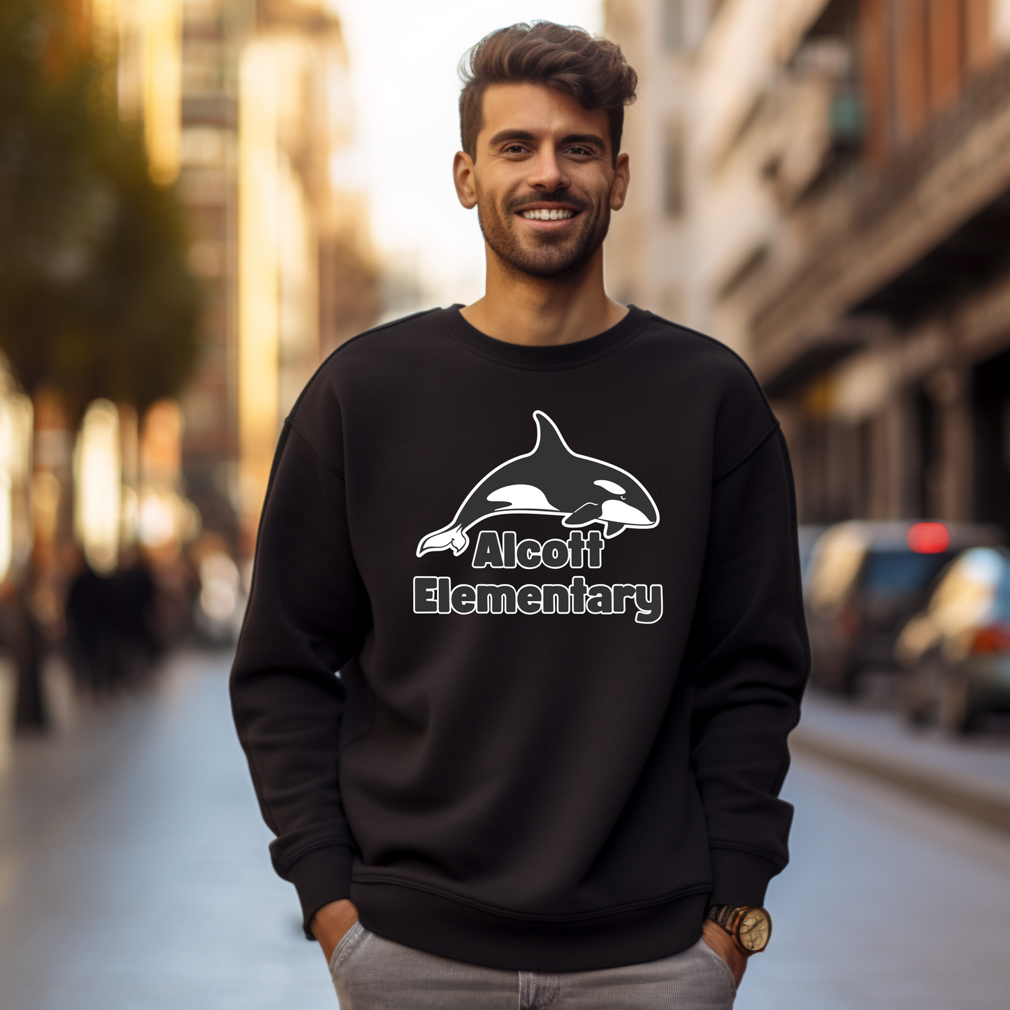 Classic Alcott Elementary Crewneck Sweatshirt