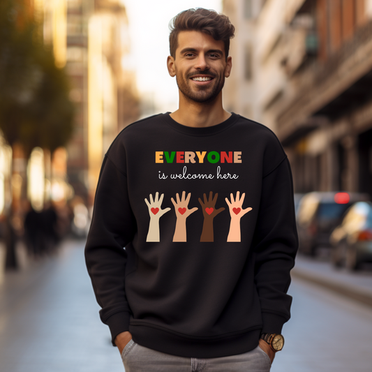 Everyone Is Welcome Here Crewneck Sweatshirt