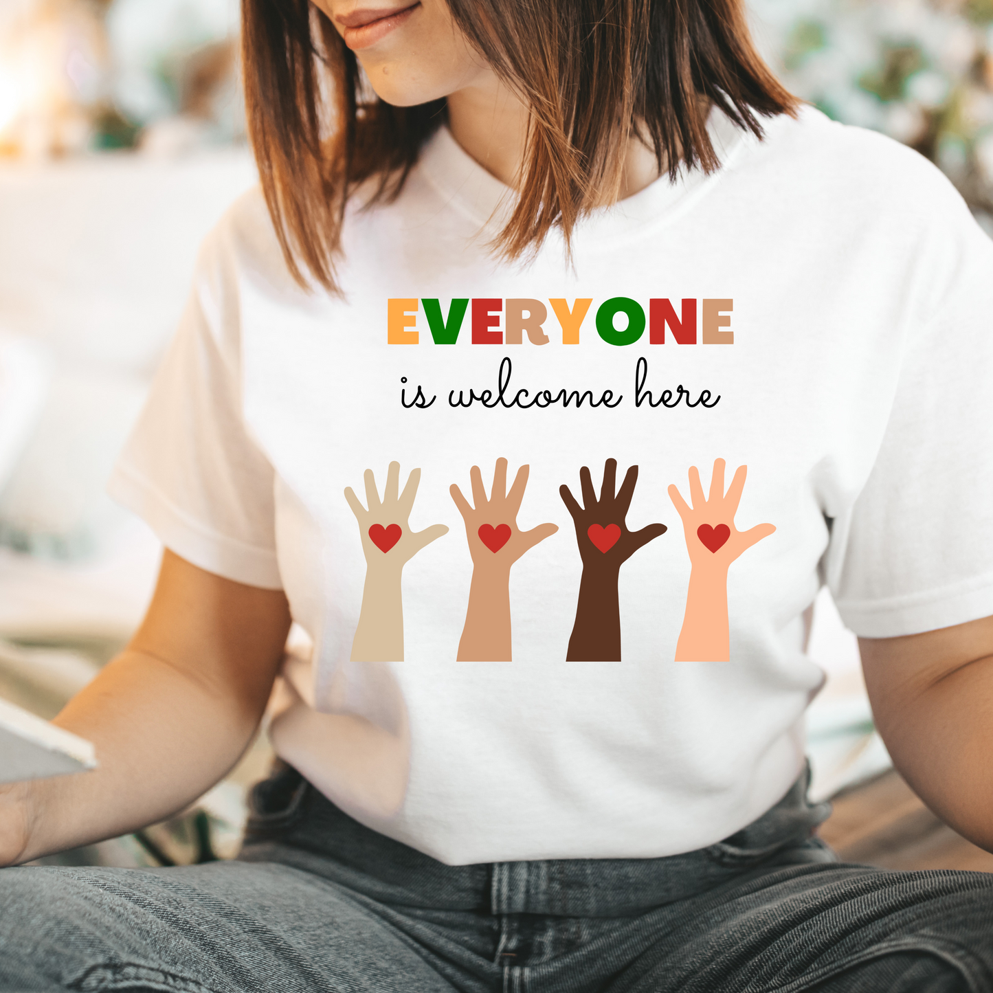 Everyone Is Welcome Here Short Sleeve Shirt
