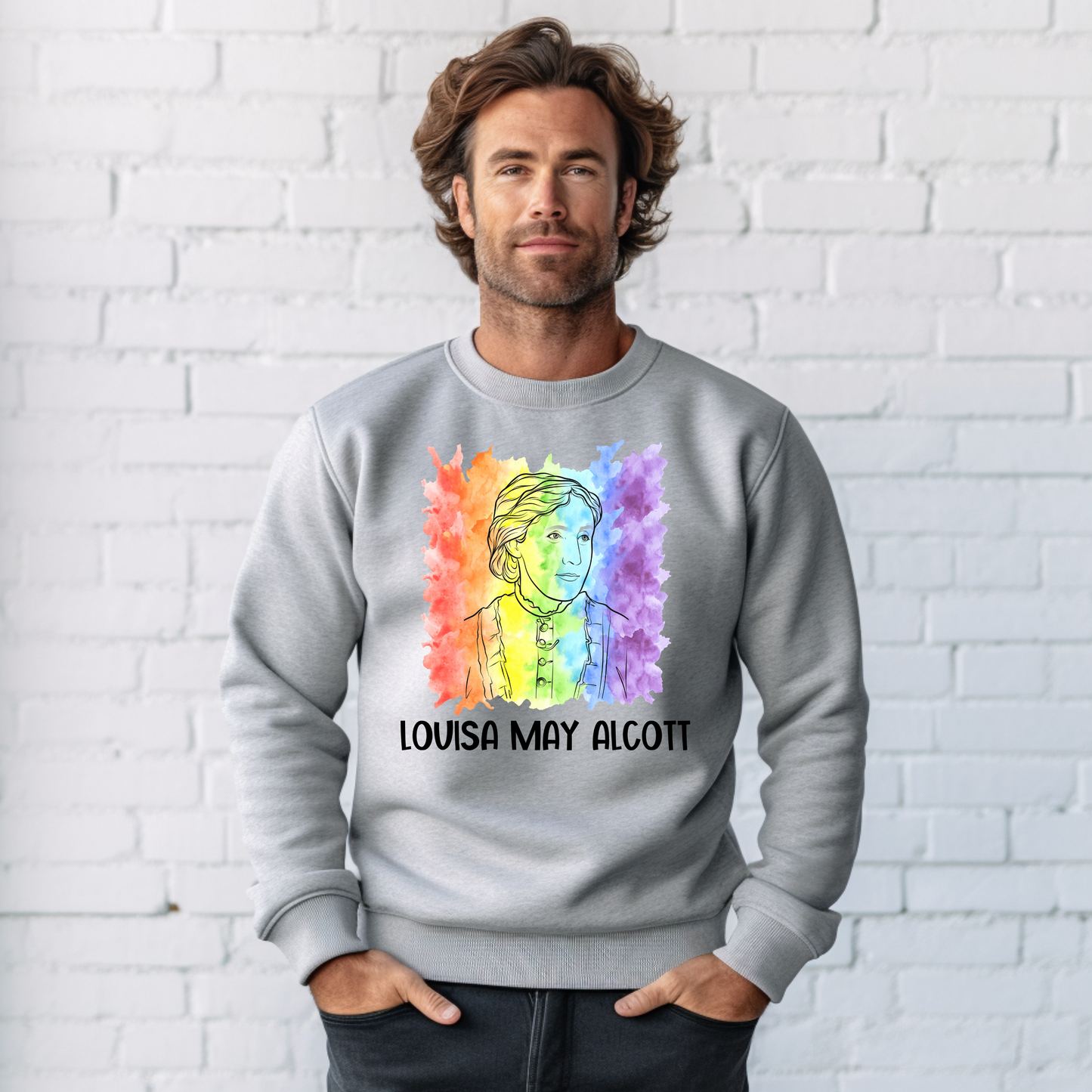 Louisa May Alcott Pride Crewneck Sweatshirt