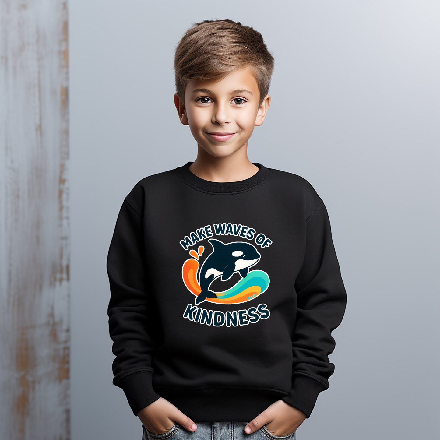 Make Waves of Kindness | Anti-Bullying Month Crewneck Sweatshirt