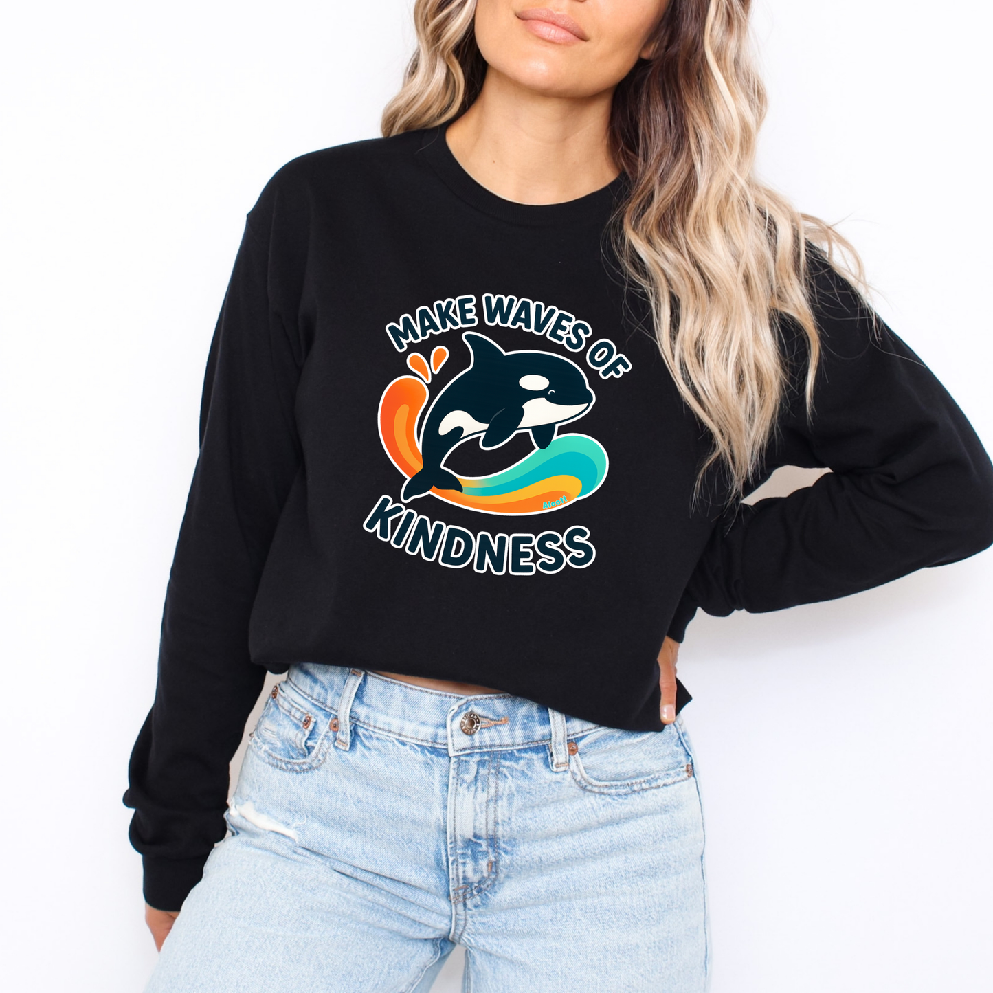 Make Waves of Kindness | Anti-Bullying Month Long Sleeve Shirt