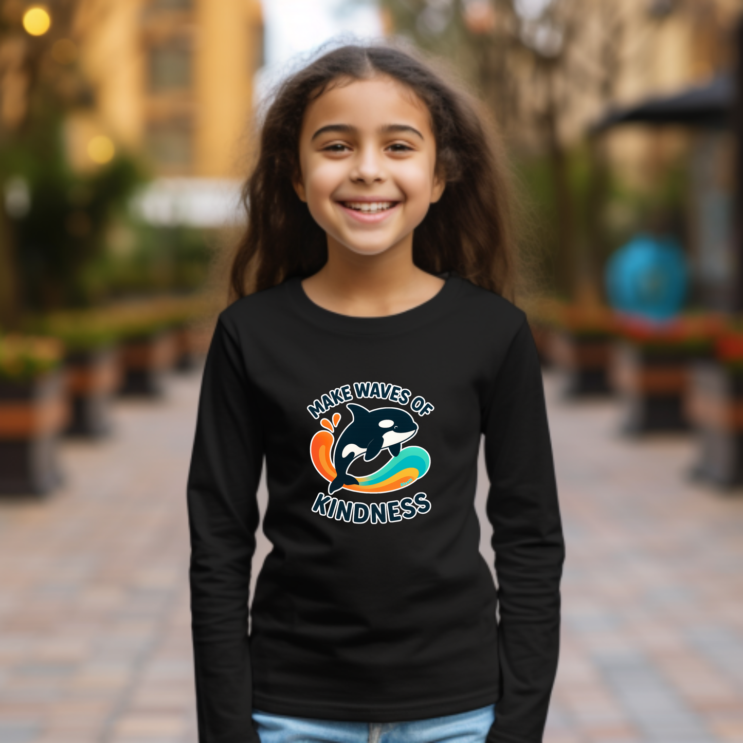 Make Waves of Kindness | Anti-Bullying Month Long Sleeve Shirt