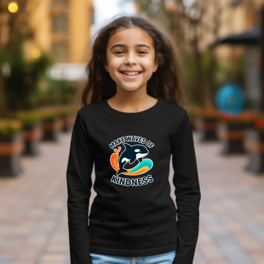 Make Waves of Kindness | Anti-Bullying Month Long Sleeve Shirt
