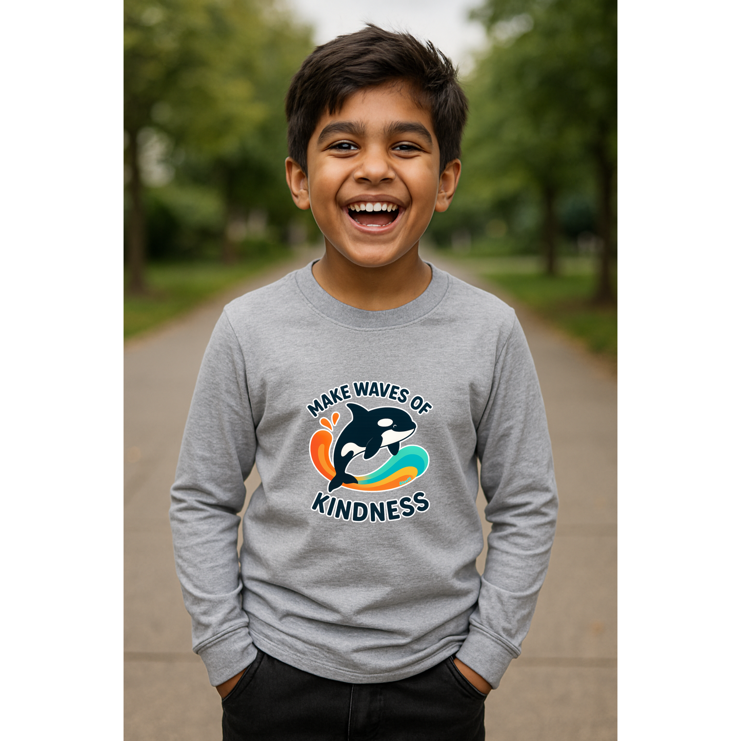 Make Waves of Kindness | Anti-Bullying Month Long Sleeve Shirt