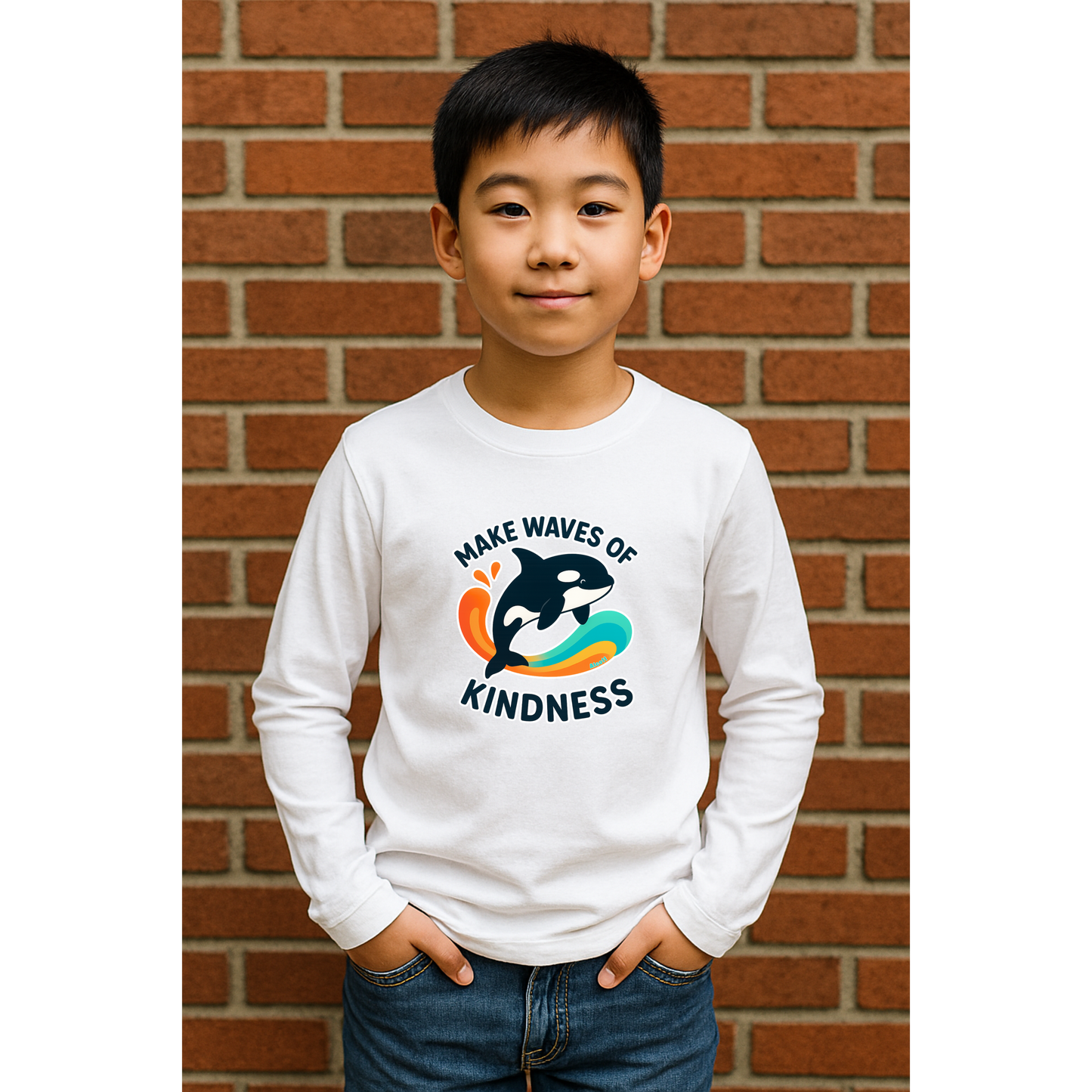 Make Waves of Kindness | Anti-Bullying Month Long Sleeve Shirt