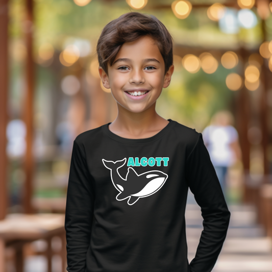 Orca Mascot Long Sleeve Shirt