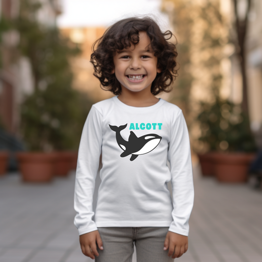Orca Mascot Long Sleeve Shirt