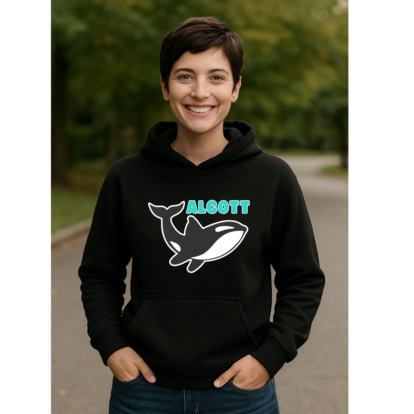 Orca Mascot Hoodie