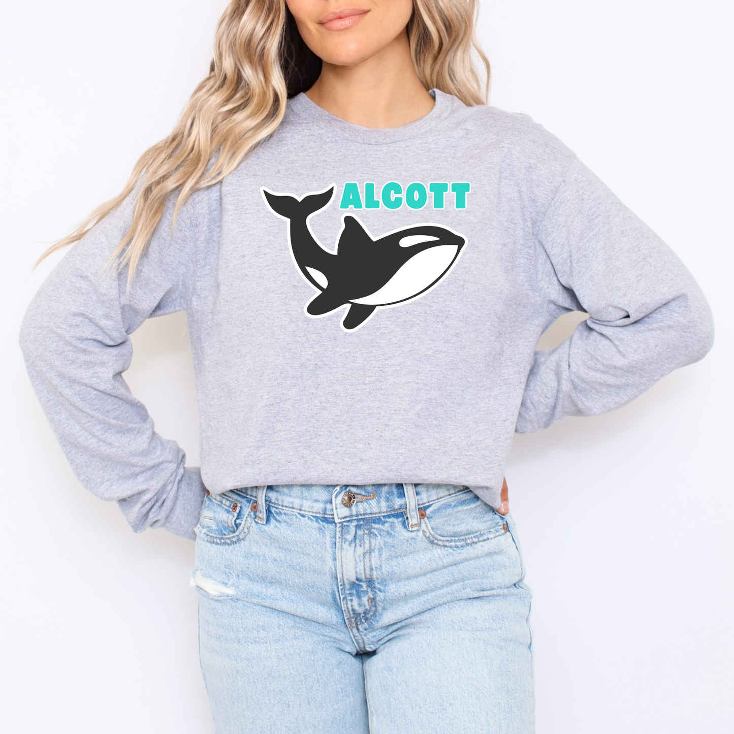 Orca Mascot Long Sleeve Shirt
