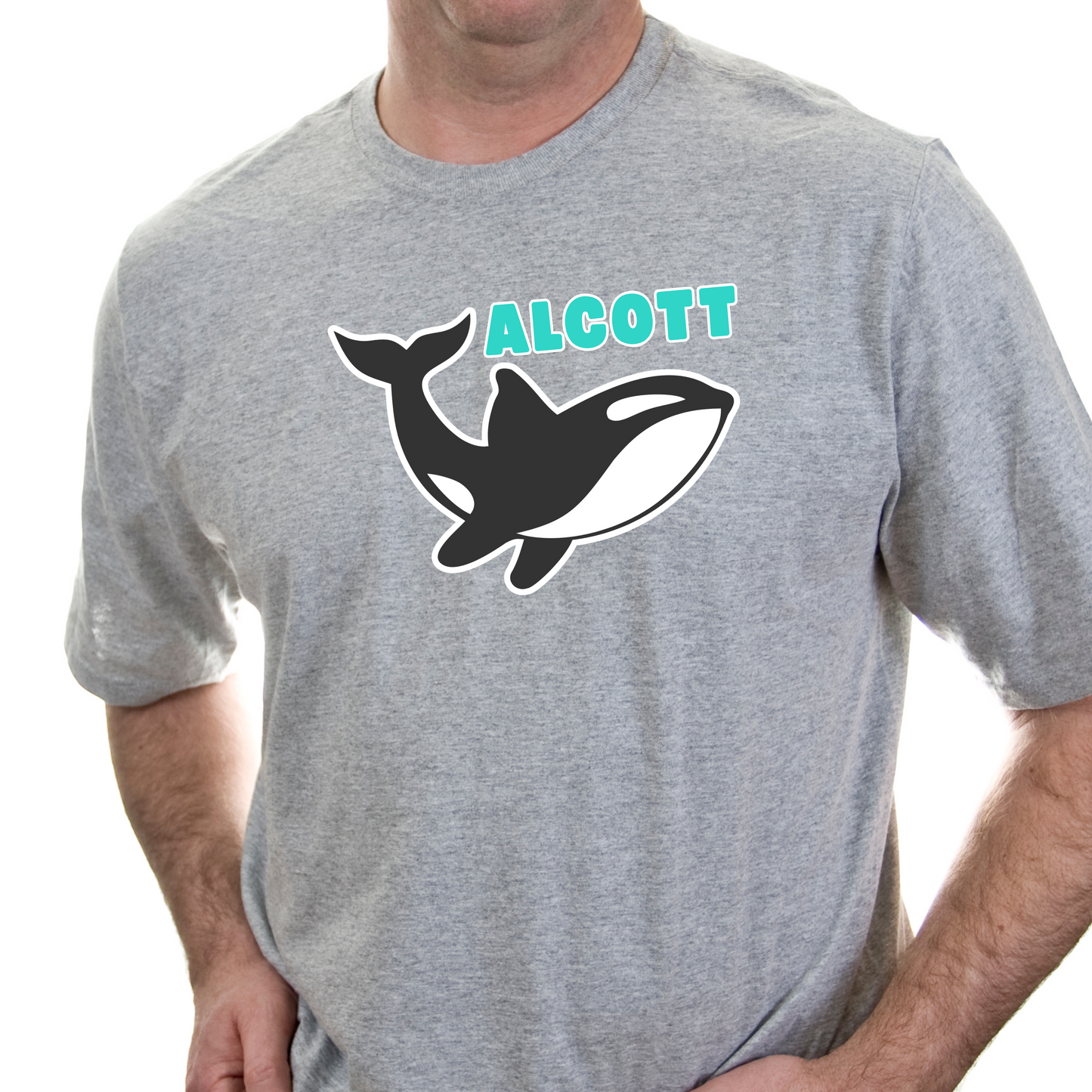Orca Mascot Short Sleeve Shirt