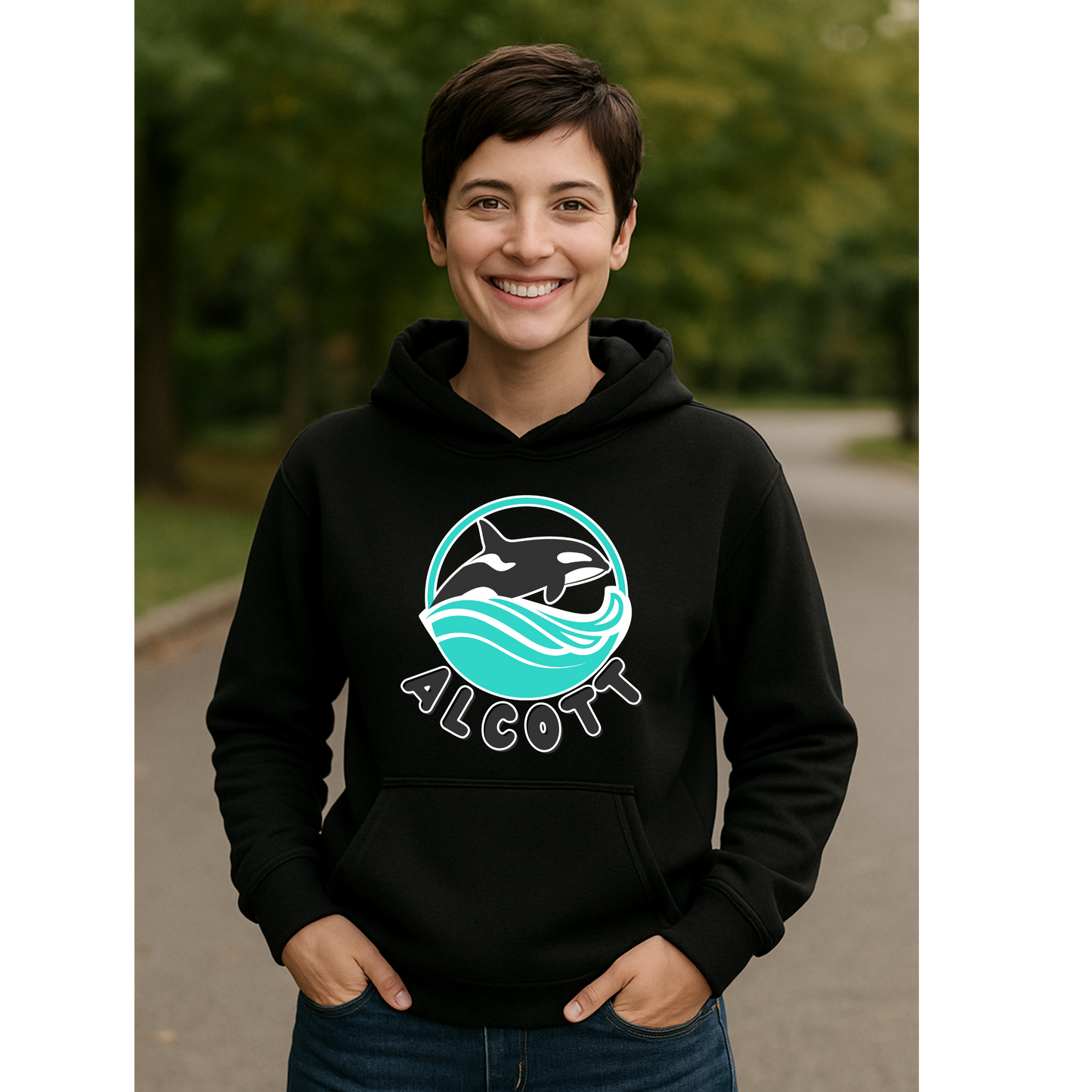 Orca Waves Hoodie