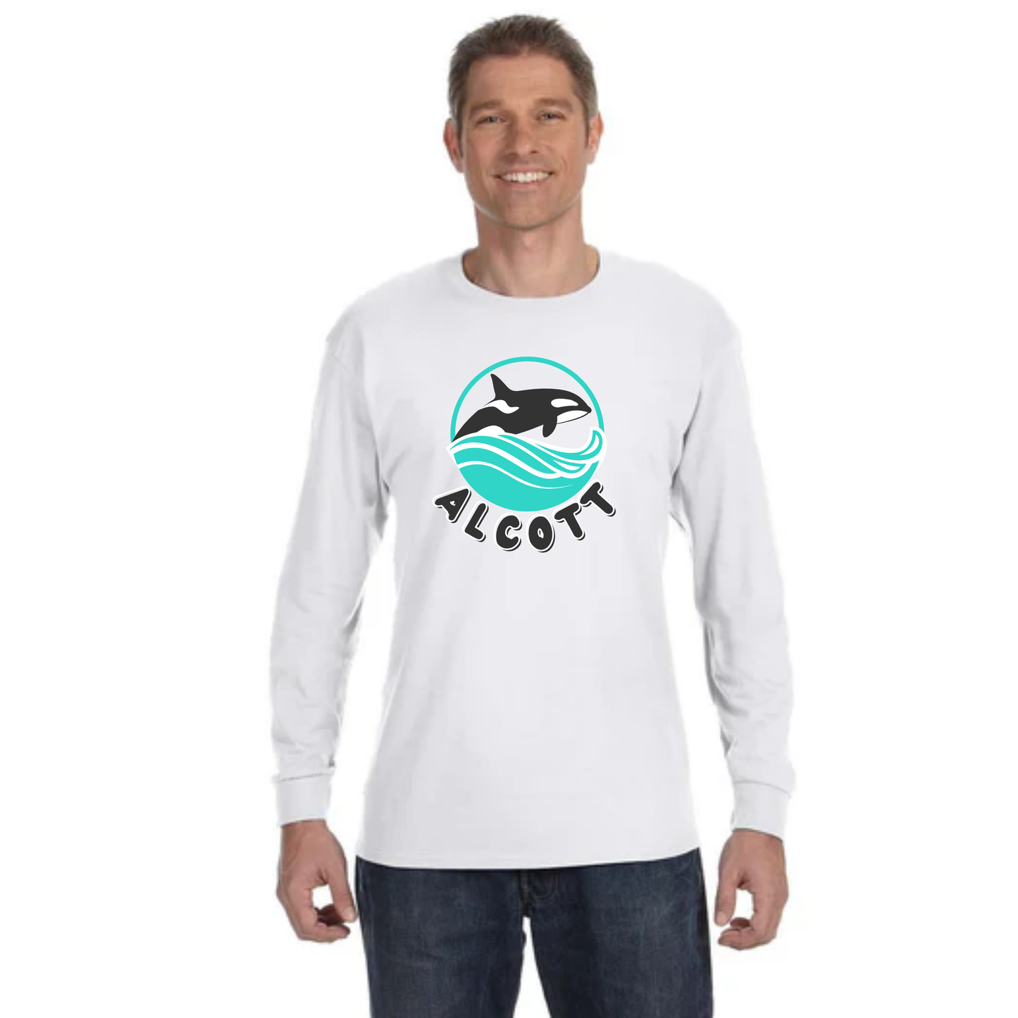Orca Waves Long Sleeve Shirt