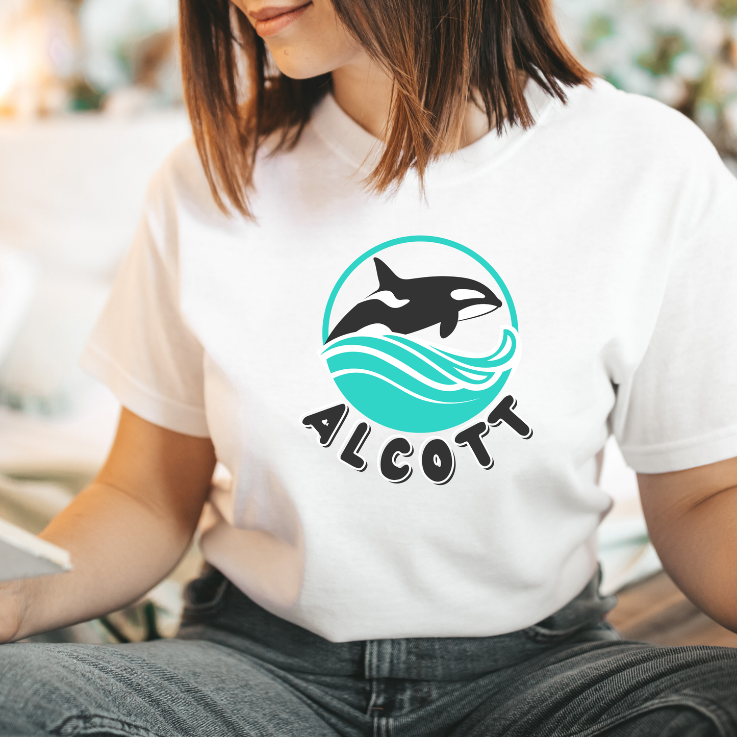 Orca Waves Short Sleeve Shirt