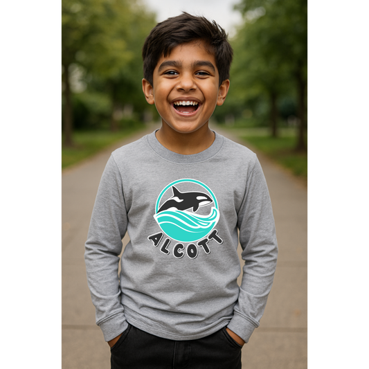 Orca Waves Long Sleeve Shirt