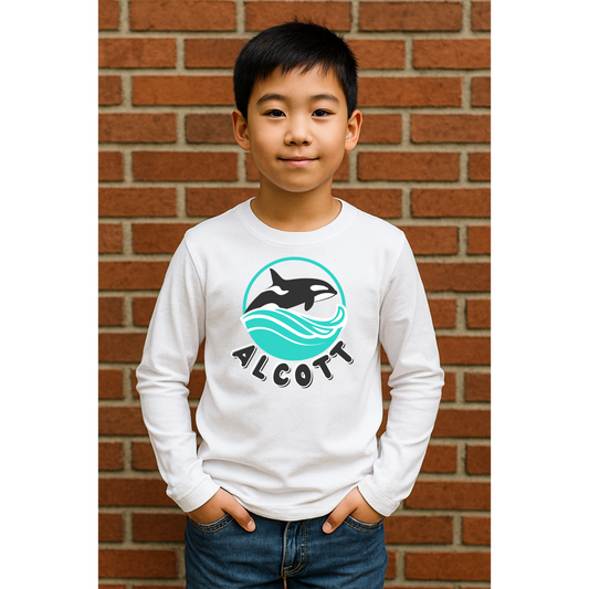 Orca Waves Long Sleeve Shirt
