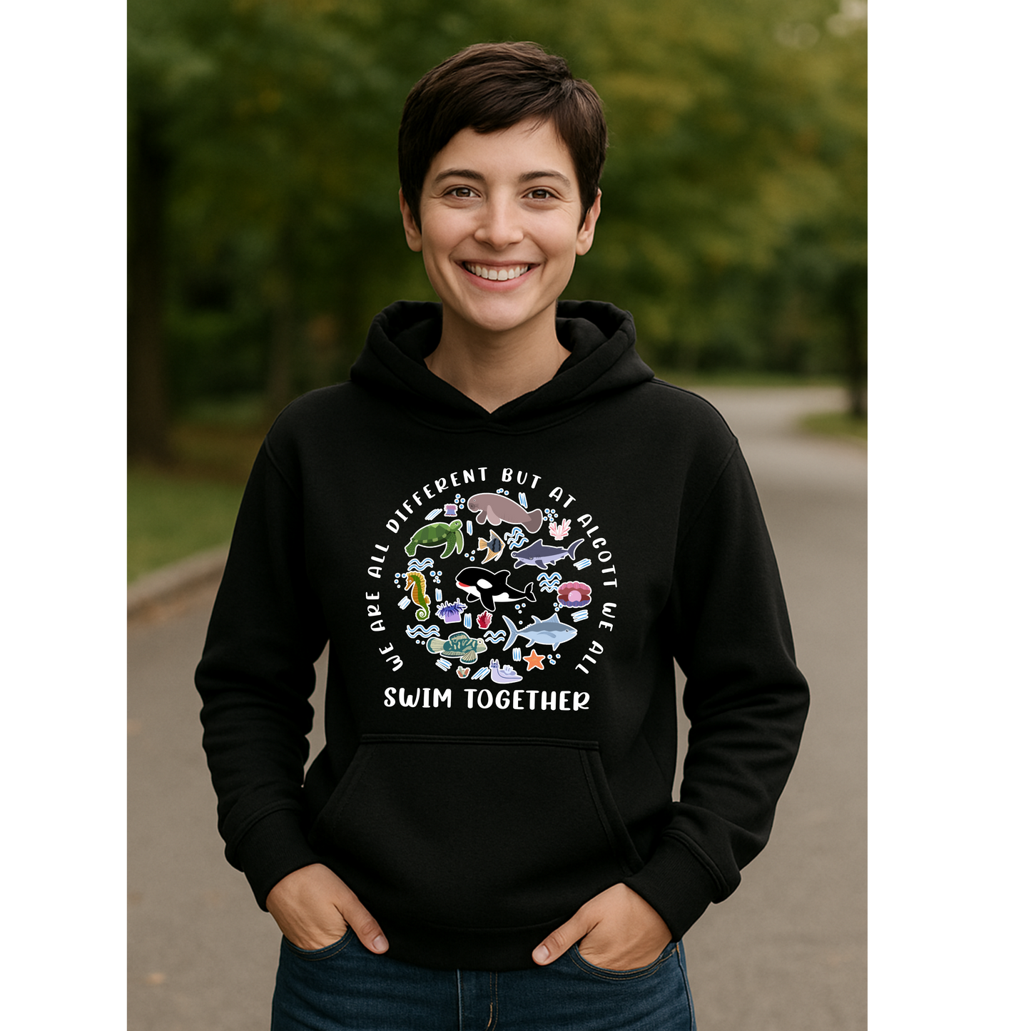 We All Swim Together Hoodie