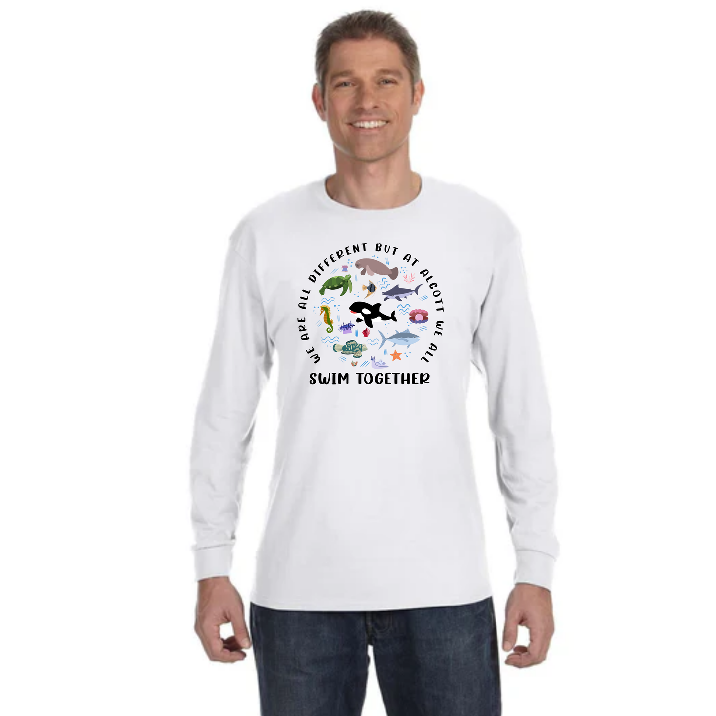 We All Swim Together Long Sleeve Shirt