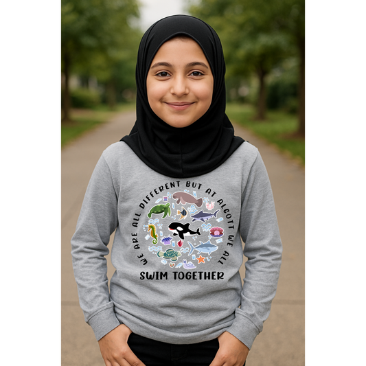 We All Swim Together Long Sleeve Shirt