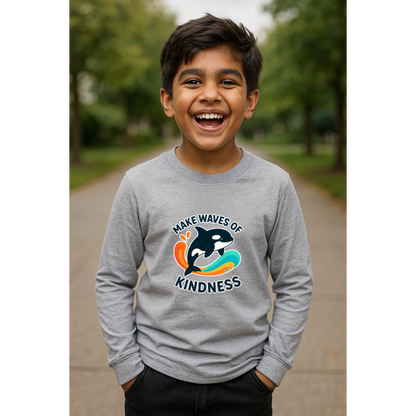 Make Waves of Kindness | Anti-Bullying Month Long Sleeve Shirt
