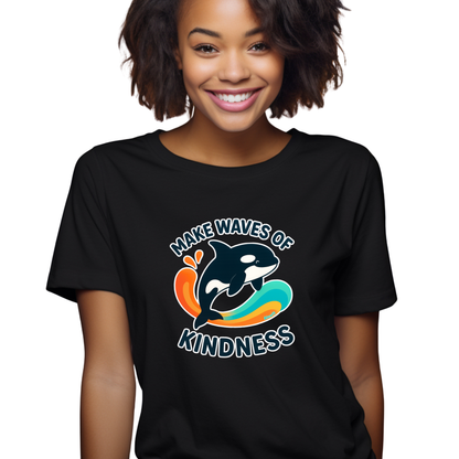 Make Waves of Kindness | Anti-Bullying Month Short Sleeve Shirt