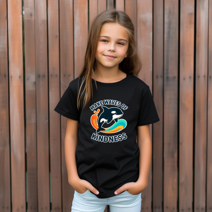 Make Waves of Kindness | Anti-Bullying Month Short Sleeve Shirt