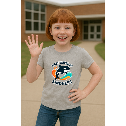 Make Waves of Kindness | Anti-Bullying Month Short Sleeve Shirt