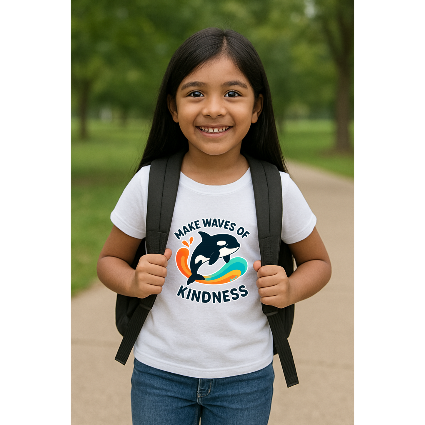 Make Waves of Kindness | Anti-Bullying Month Short Sleeve Shirt