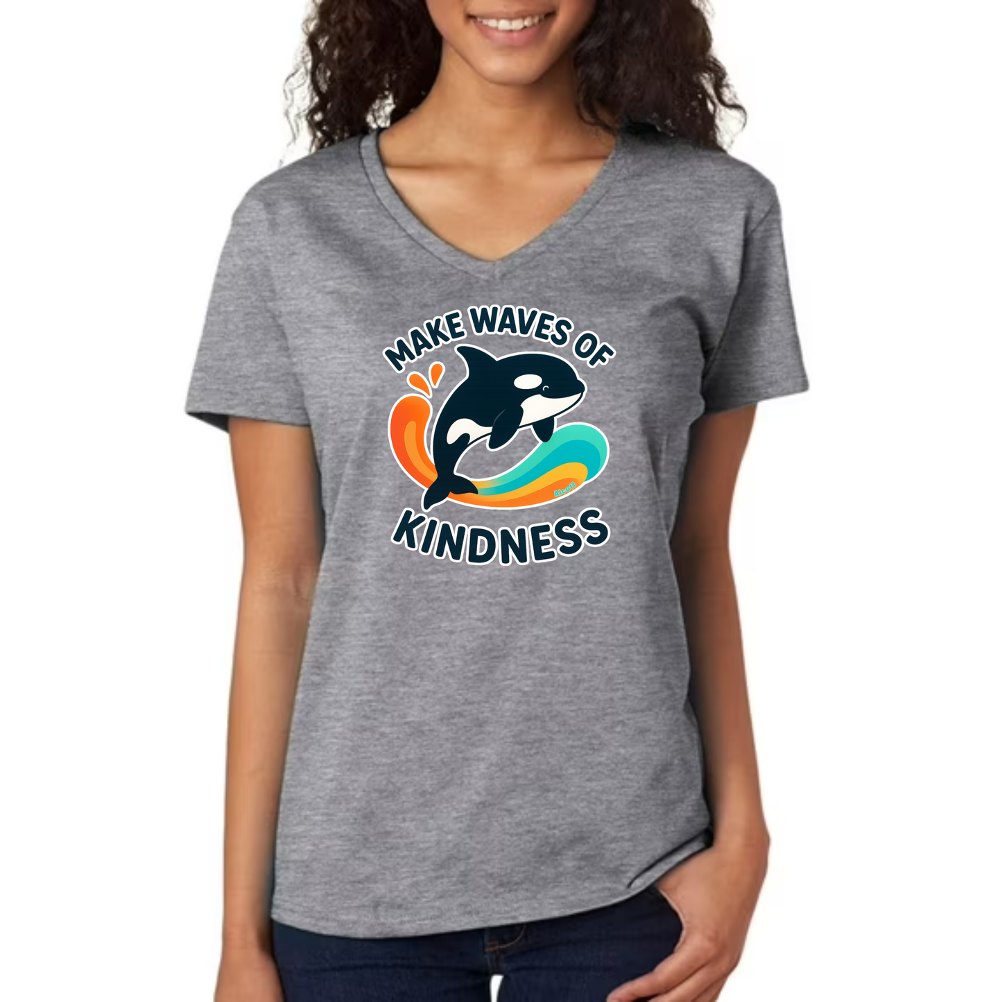 Make Waves of Kindness | Anti-Bullying Month Short Sleeve Shirt