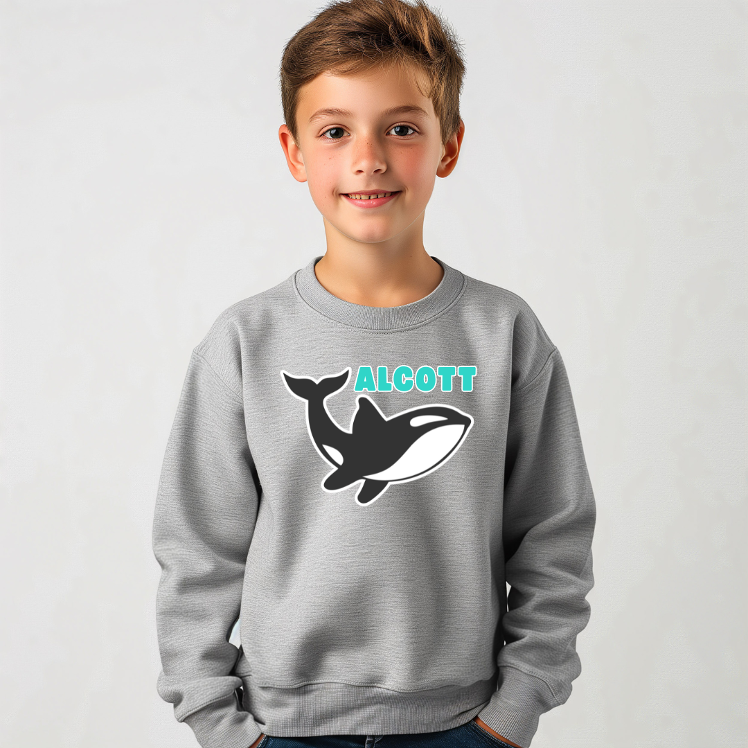 Orca Mascot Crewneck Sweatshirt
