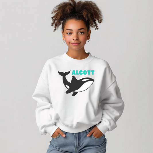 Orca Mascot Crewneck Sweatshirt