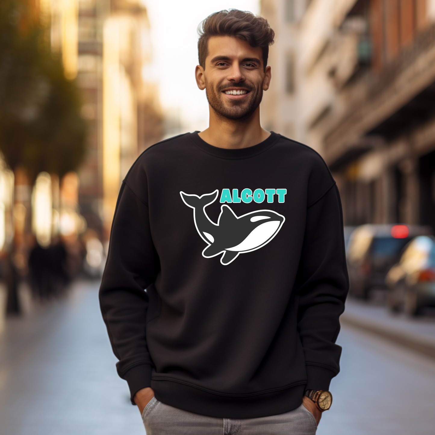 Orca Mascot Crewneck Sweatshirt