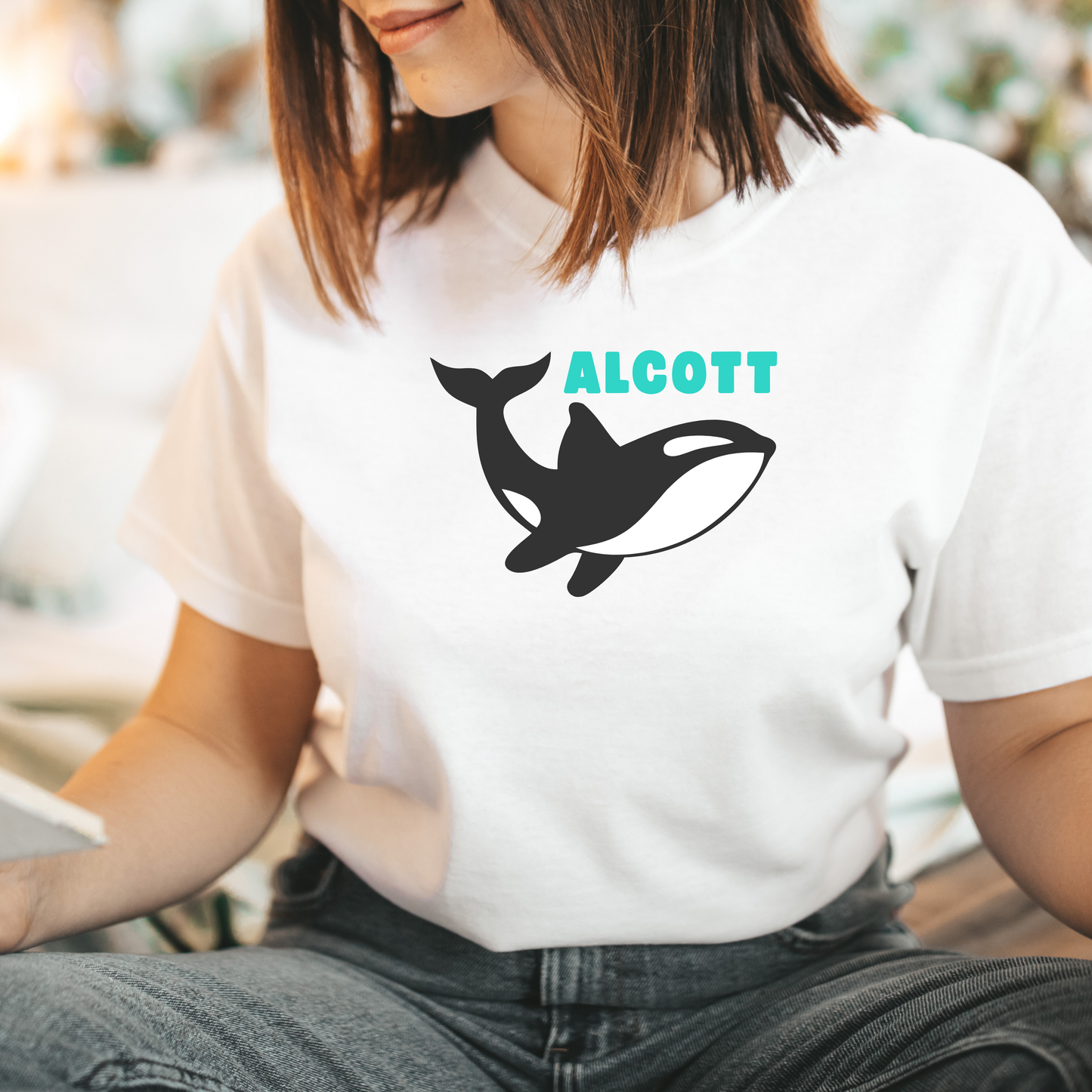 Orca Mascot Short Sleeve Shirt