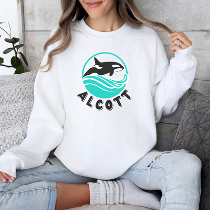 Orca Waves Crewneck Sweatshirt
