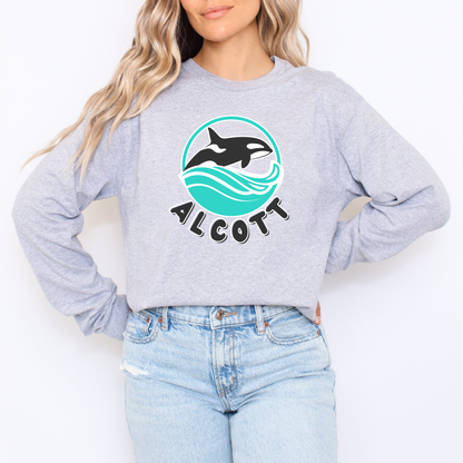 Orca Waves Long Sleeve Shirt