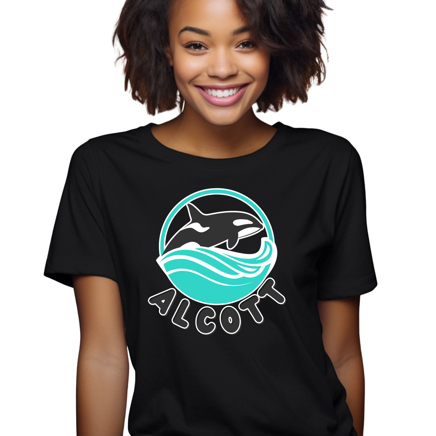 Orca Waves Short Sleeve Shirt