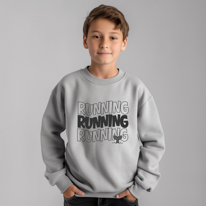 Running Running Running Crewneck Sweatshirt
