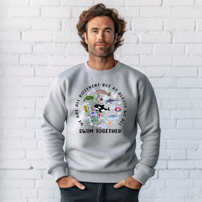 We All Swim Together Crewneck Sweatshirt