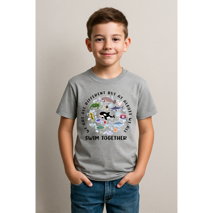 We All Swim Together Short Sleeve Shirt