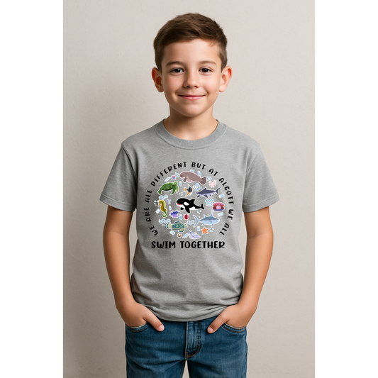 We All Swim Together Short Sleeve Shirt