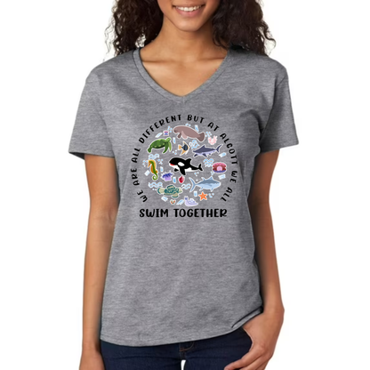 We All Swim Together Short Sleeve Shirt