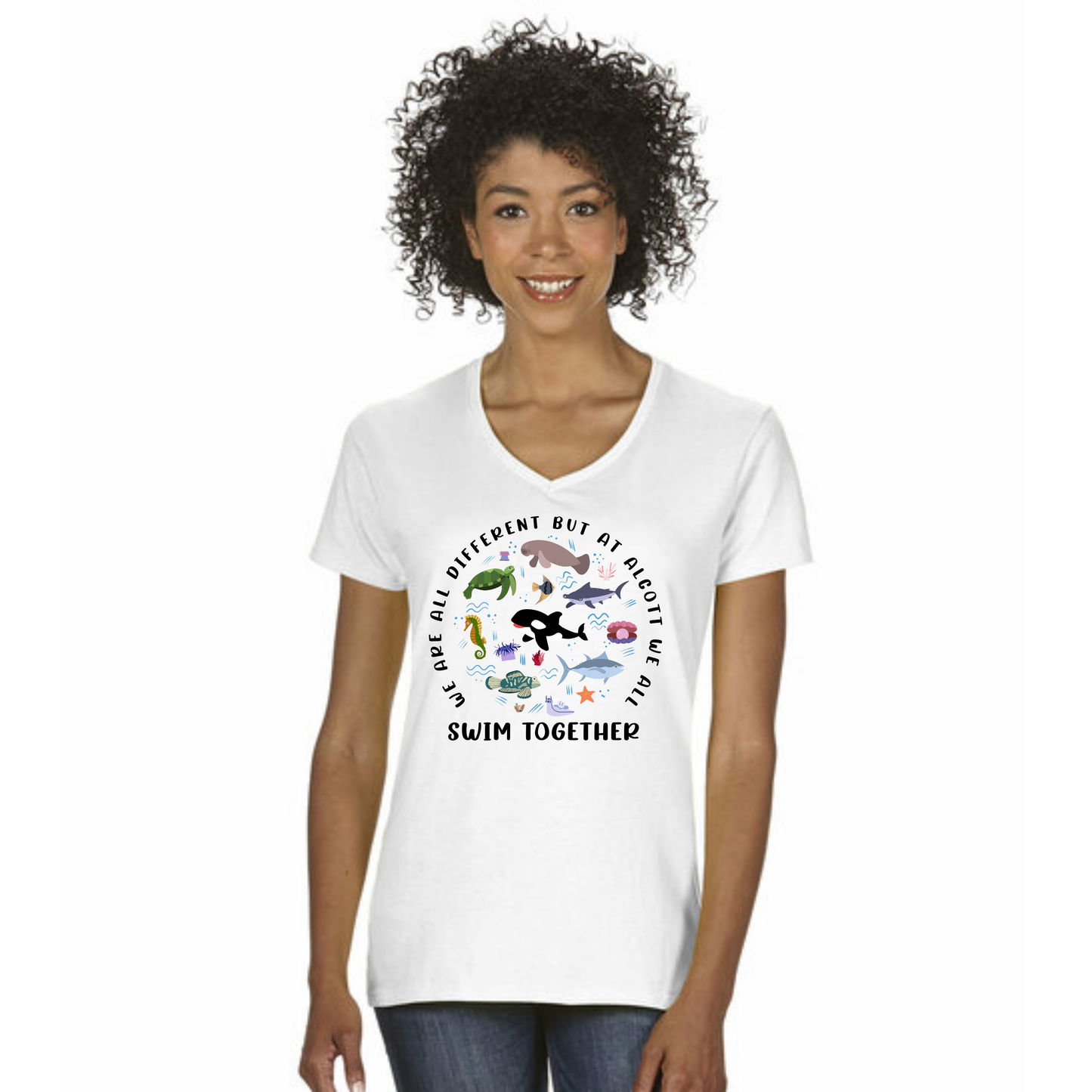 We All Swim Together Short Sleeve Shirt